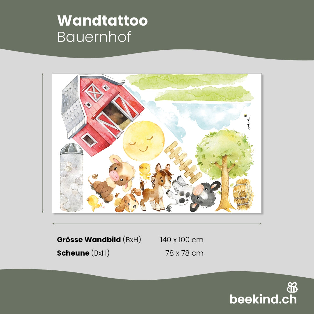 Wandtattoo Bauernhof