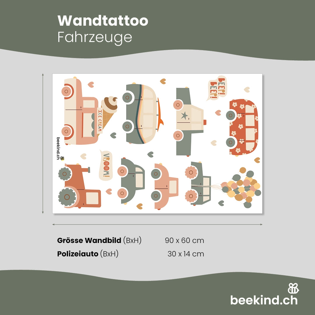 Wandtattoo Fahrzeuge